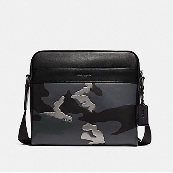 NEW‼️ COACH METALLIC CAMOUFLAGE CAMERA BAG - Picture 1 of 4